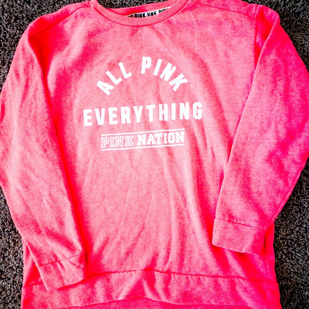 PINK by Victoria Secrets hot pink sweatshirt! 🌸